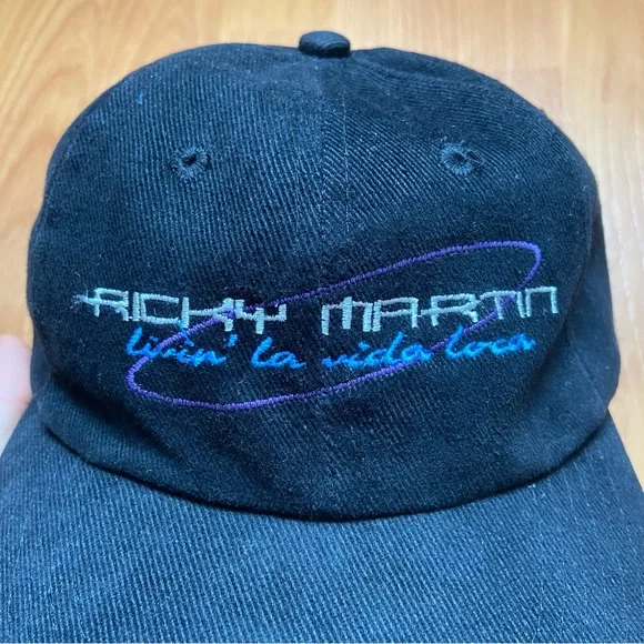 Vintage Ricky Martin Livin’ La Vida Loca Logo Tour Strap Back Hat